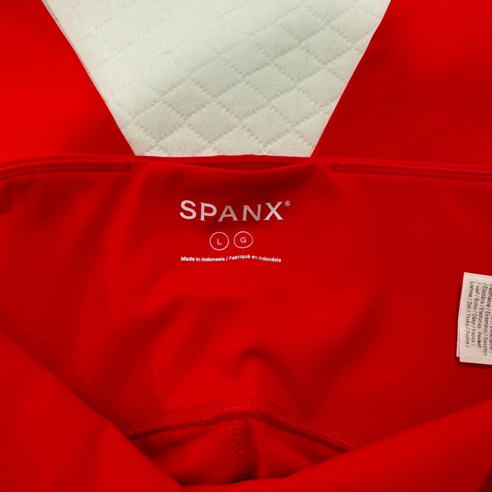 Spanx Red Leggings 7/8